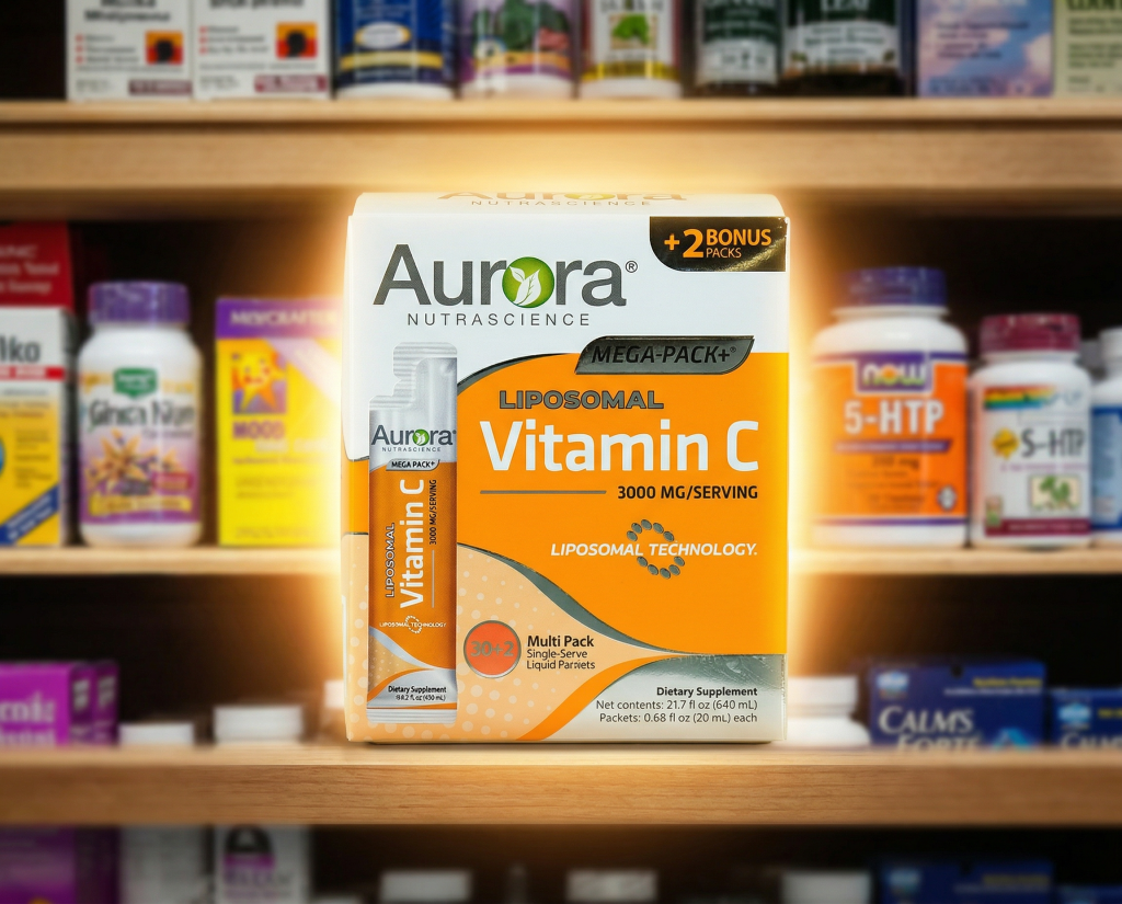 Firefly_Gemini Flash_this orange box on a retail shelf surrounded by other products. Should be zoomed in. 232118